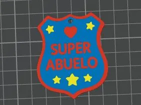 SUPER GRANDPA KEYCHAIN 