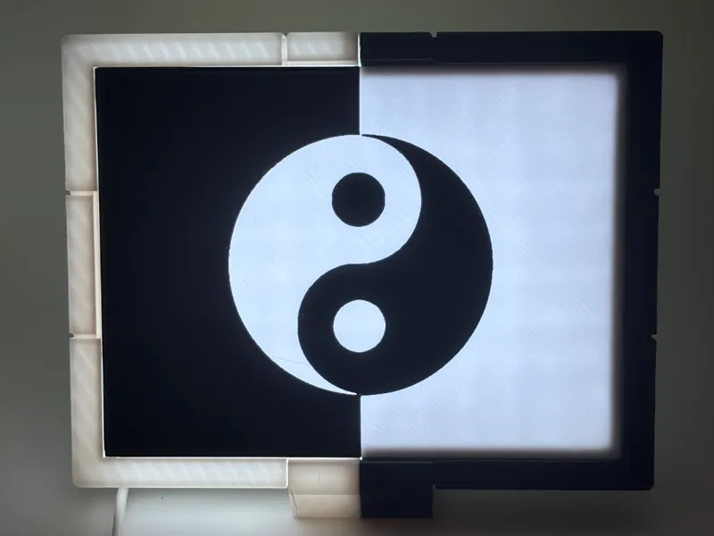 Yin Yang Hueforge-Lithophane
