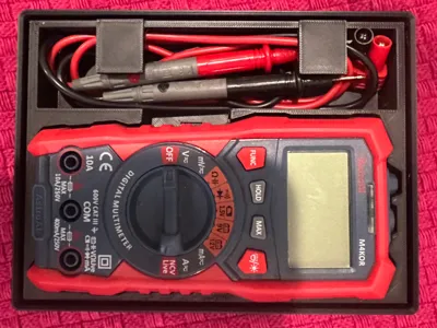 Gridfinity AstroAI M4KOR Multimeter and Leads