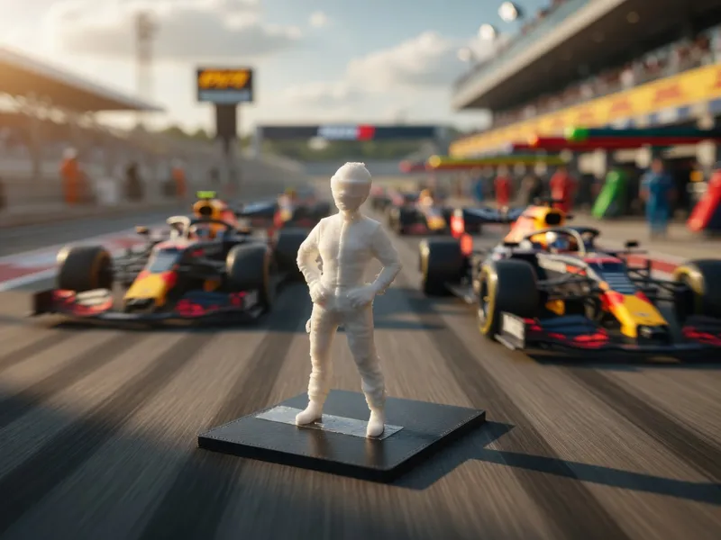 figurine pilote de voiture 1/64