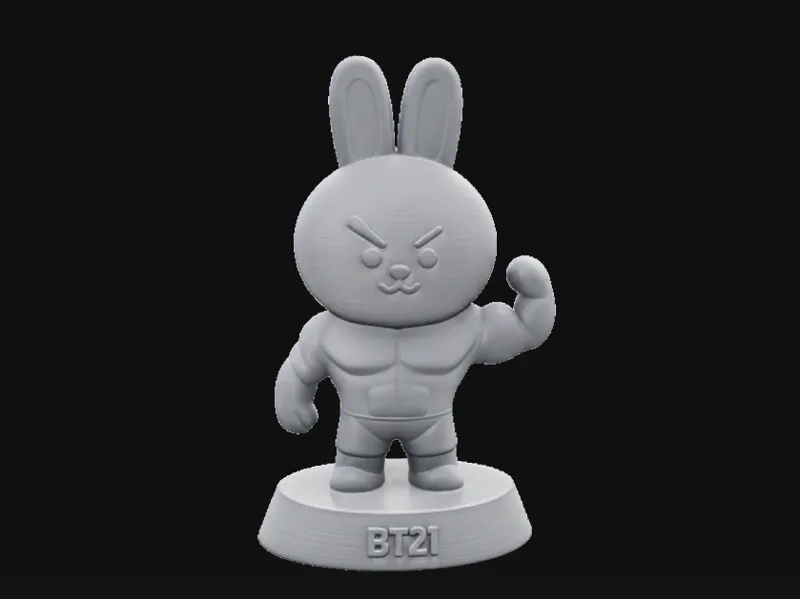 Cooky BT21 Flat 3D Model