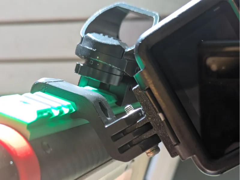 Picatinny rail GoPro mount V2 45° 