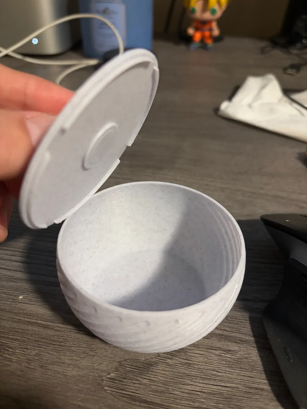 Snack Bowl with lid and handle - Free 3D Print Model - MakerWorld
