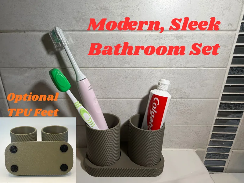 Modern, Sleek Bathroom Set