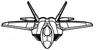 Déco murale avion de chasse F-22 — photo 3