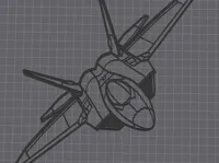 Déco murale avion de chasse F-22 — photo 2