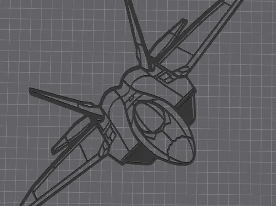 Déco murale avion de chasse F-22