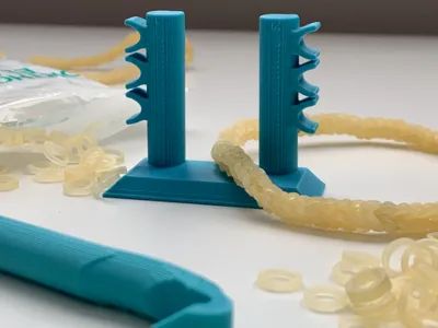 MINI Print In Place Rubber Band Bracelet 'Fingers'