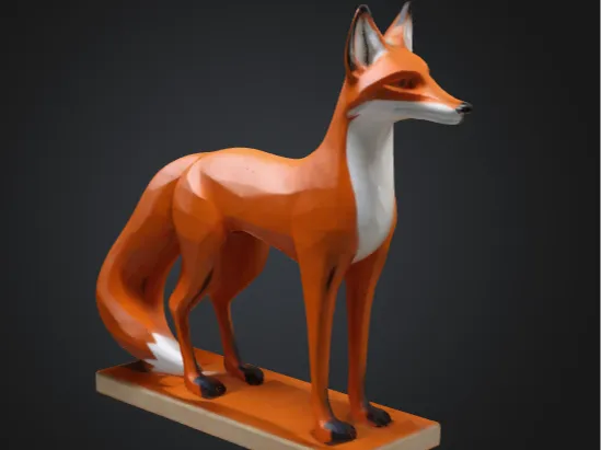 Fuchs Skulptur , fox sculpture