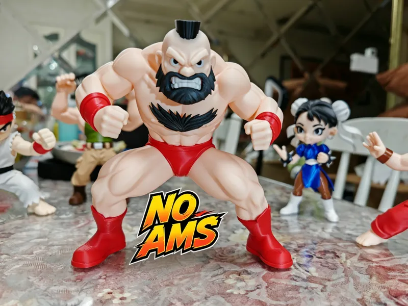 Q版街头霸王 桑吉尔夫 Zangief  俄罗斯壮汉 分件打印 （无需AMS）