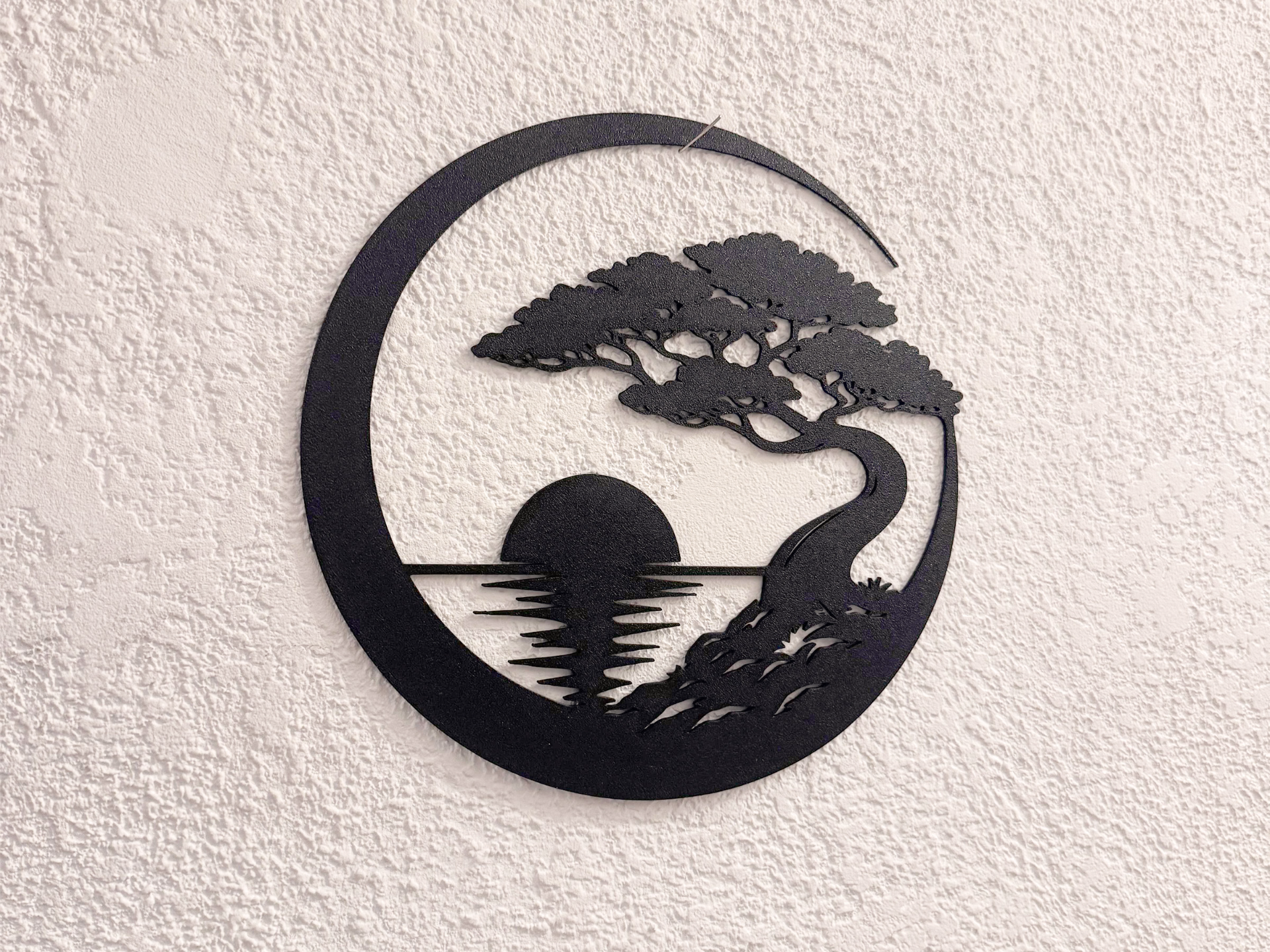 Zen Bonsai Sunrise Wall Art