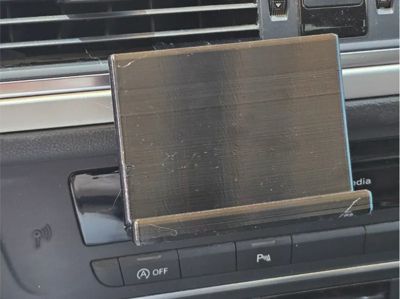 Audi A6 C7 phone stand no glue clip on