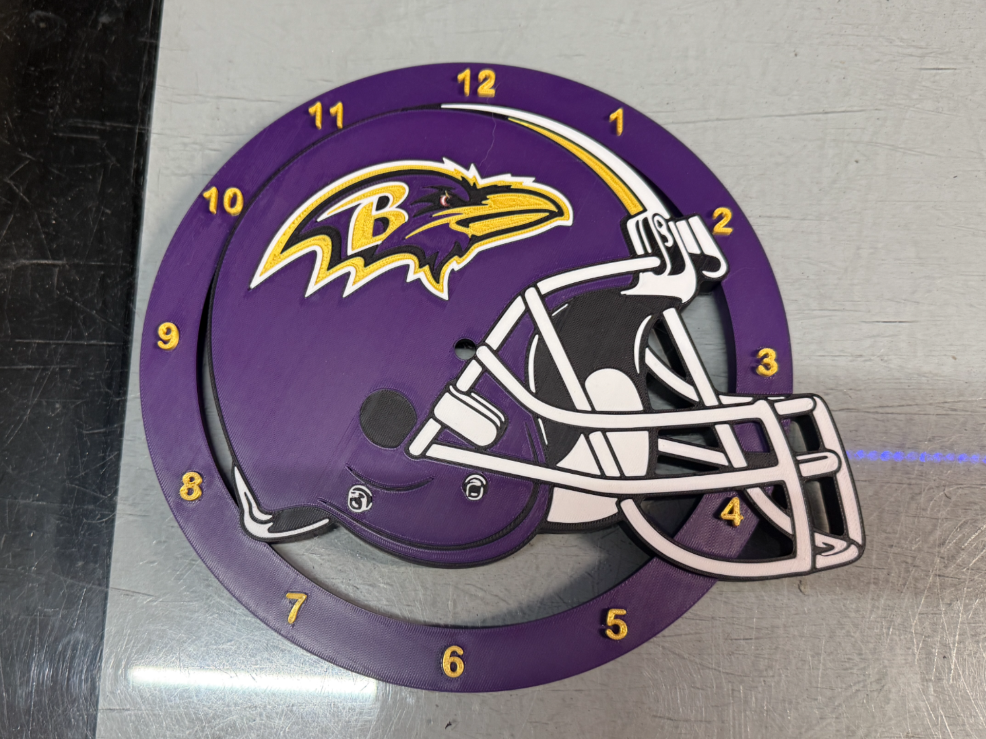 Baltimore Ravens Helmet Clock