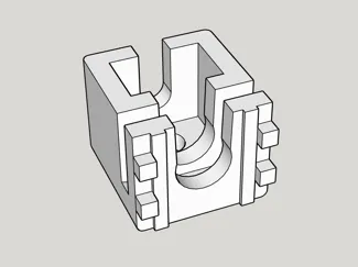 Крепление к французскому карнизу для штор