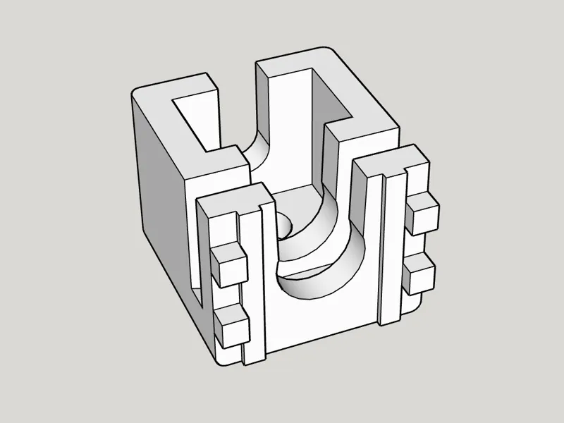 Крепление к французскому карнизу для штор