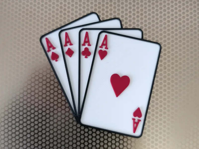 Déco 3D Jeux de cartes 4 AS