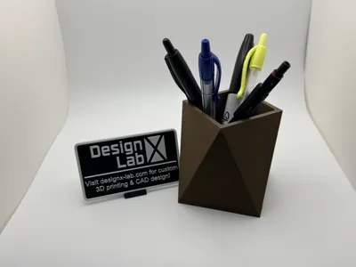 Angular Pen Cup - designx-lab.com