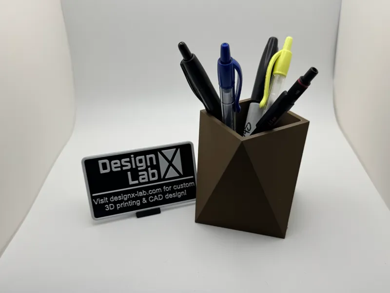 Angular Pen Cup - designx-lab.com
