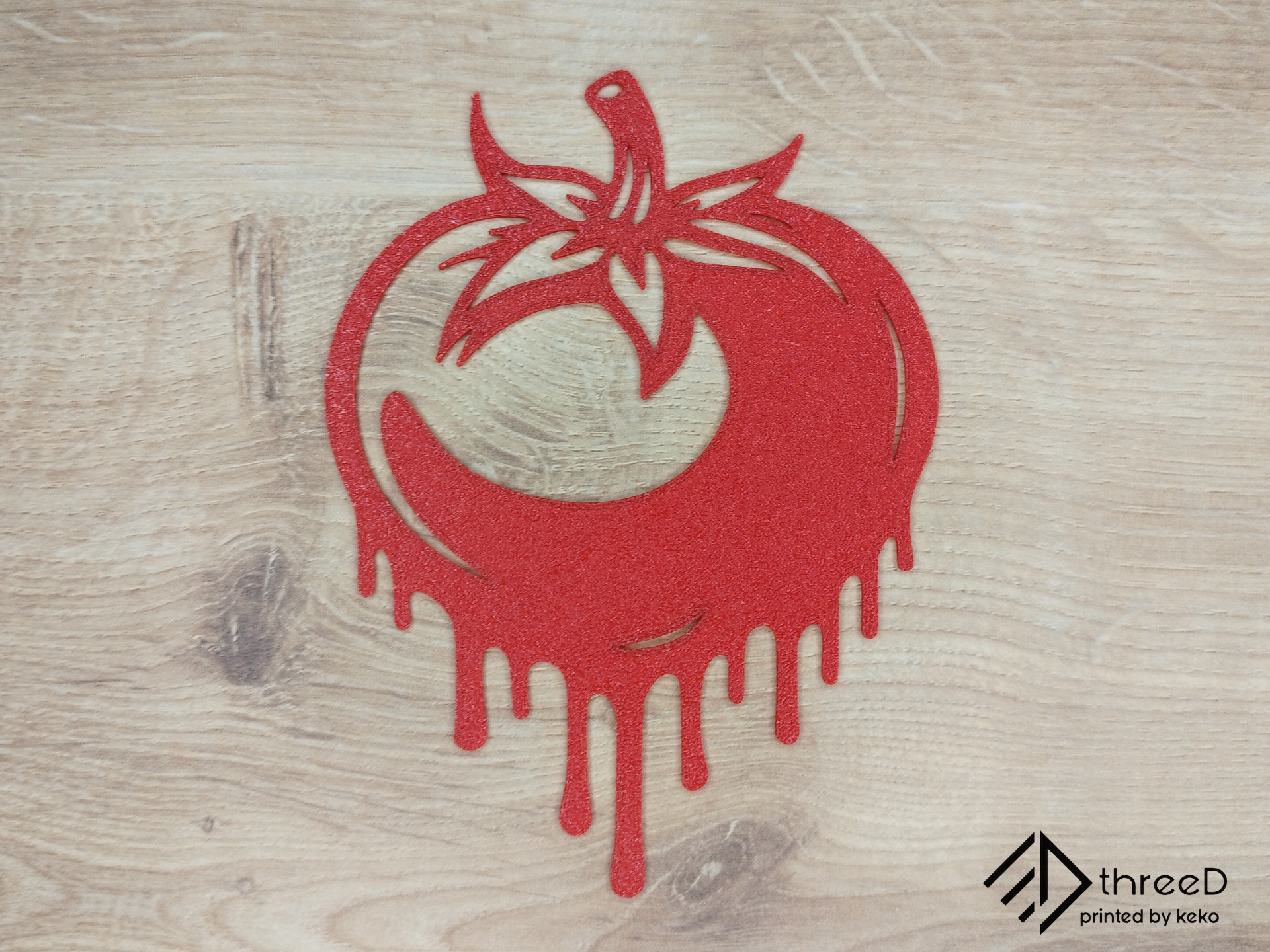 Dripping Tomato Wall Art | Kitchen & Food Decor