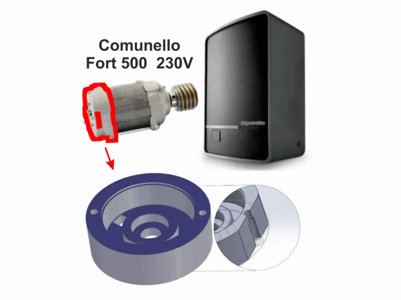 Comunello Fort 500 motor end shield