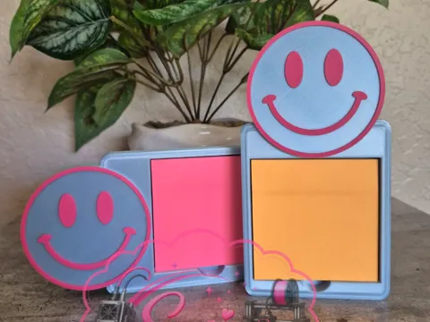 Soporte: Smile Sticky Note Holder — referencia de MakerWorld