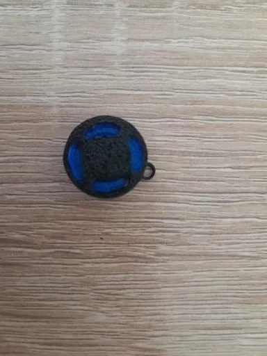 Mini 3d filament spool keychain