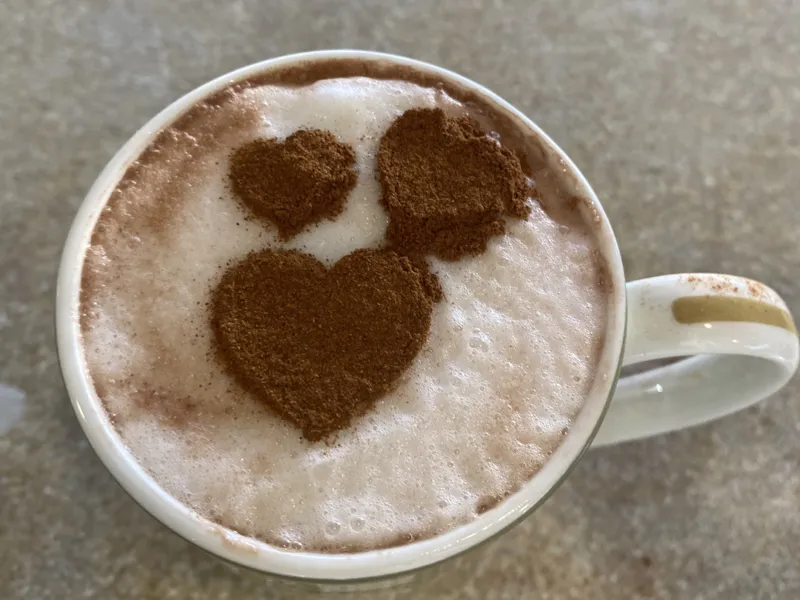 Heart Coffee Stencil
