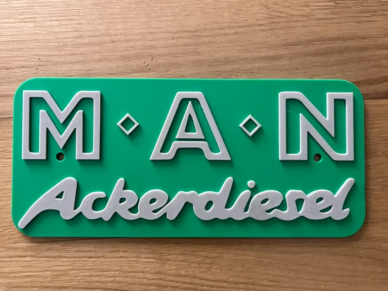 MAN Ackerdiesel Logo Emblem Sign