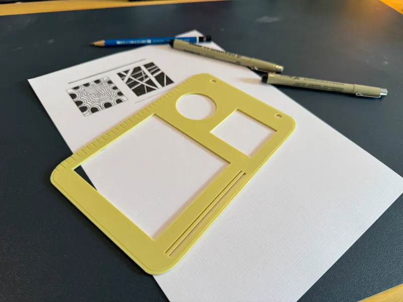 ZenTangle Template für Zentangles und Bijous 