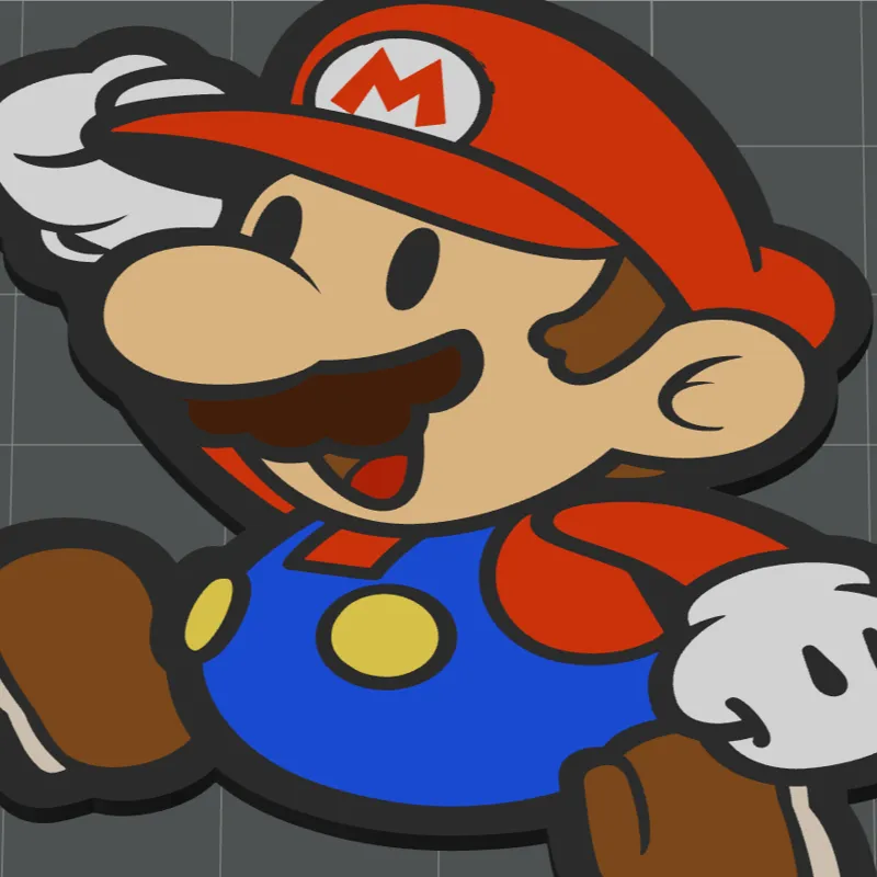 Super Mario - Paper Mario Keychain