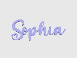 Sophia Segnaposto Nome