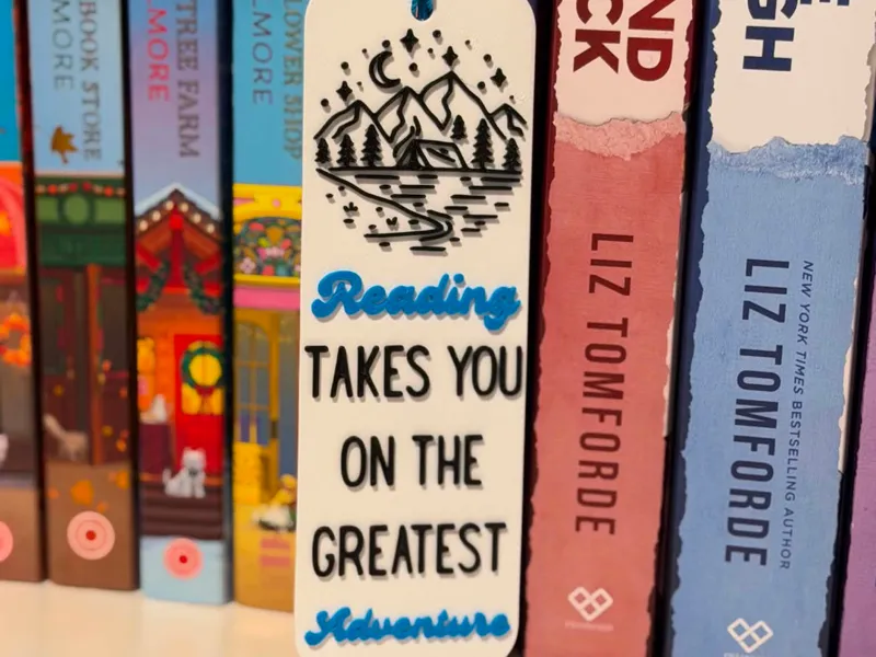 Bookmark - reading takes you on an adventure