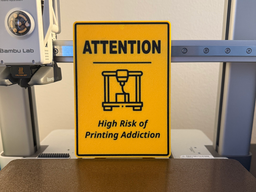 Printing Addiction Warning Sign