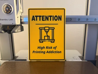 Printing Addiction Warning Sign