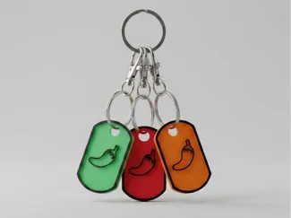 Signal Pepper Keychains Tags