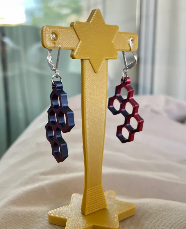Honeycomb Style Earrings