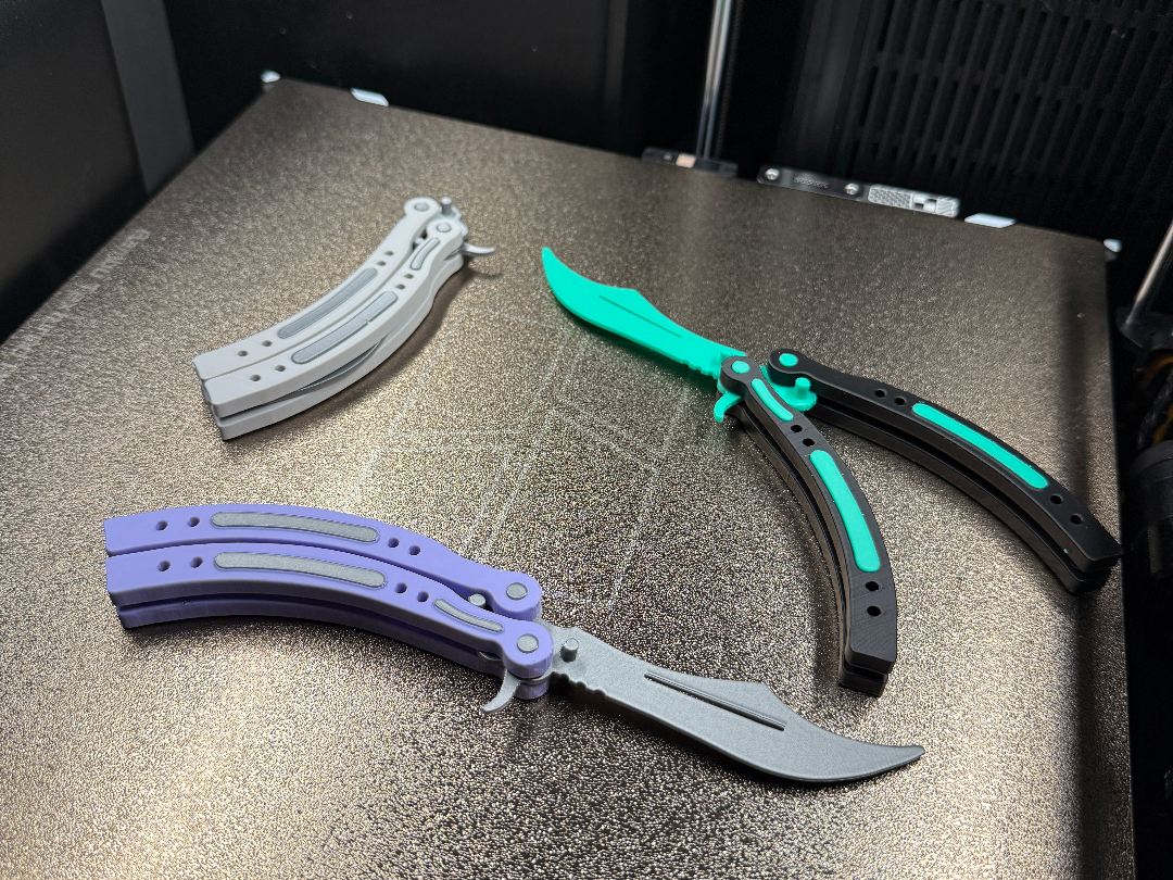 CS2 Inspired Butterfly Knife One Piece H2C AMS