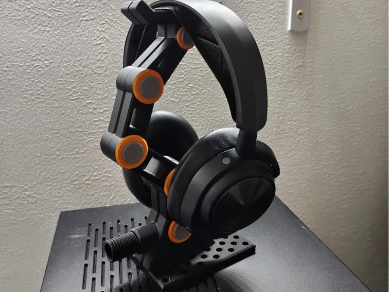 Futuristic robotic headphone stand
