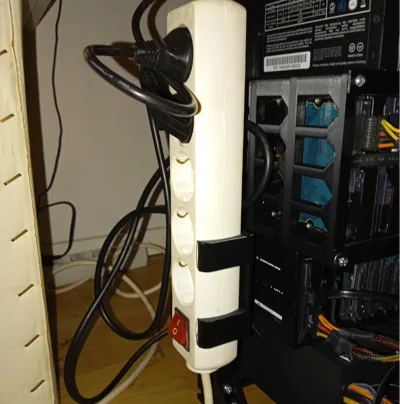 10 rack back powerstrip holder