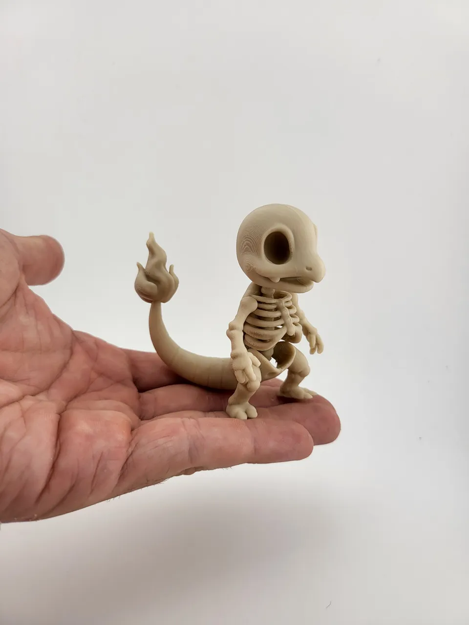Charmander Skeleton Figure pokemon horror kawaii view 3
