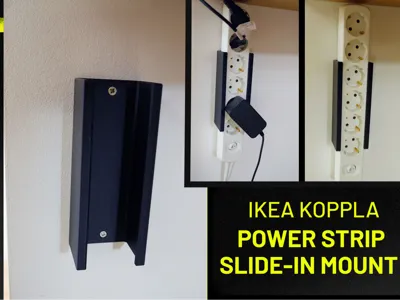 IKEA KOPPLA Power Strip Slide-In Mount / Bracket