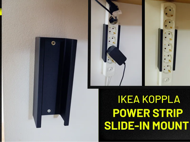 IKEA KOPPLA Power Strip Slide-In Mount / Bracket