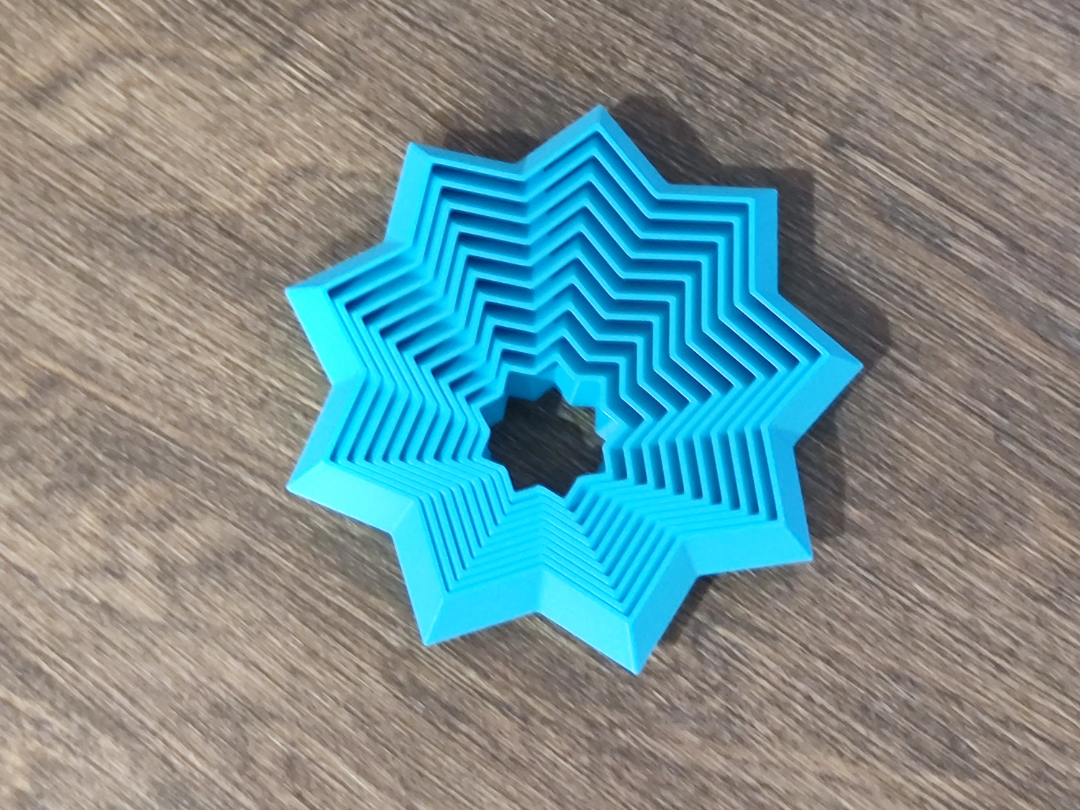 Geometric Star Nesting Puzzle