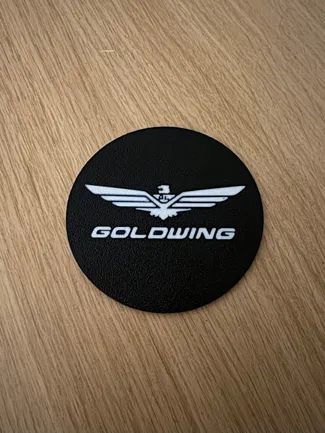 Honda Goldwing logo coaster