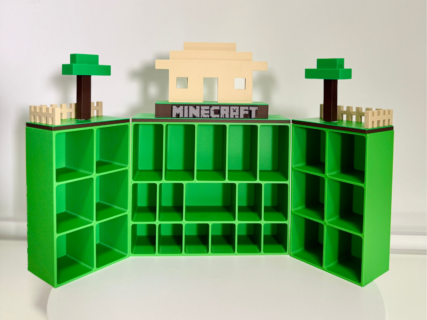 Minecraft Kinder Village Display Stand 