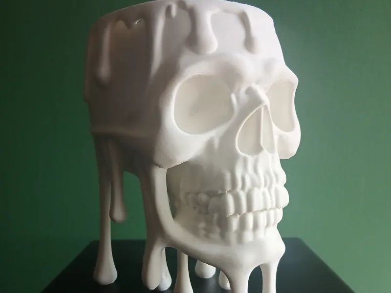 Dripping Skull Vase