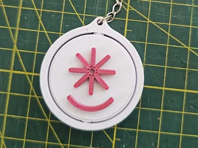 Fascination Keychain with text
