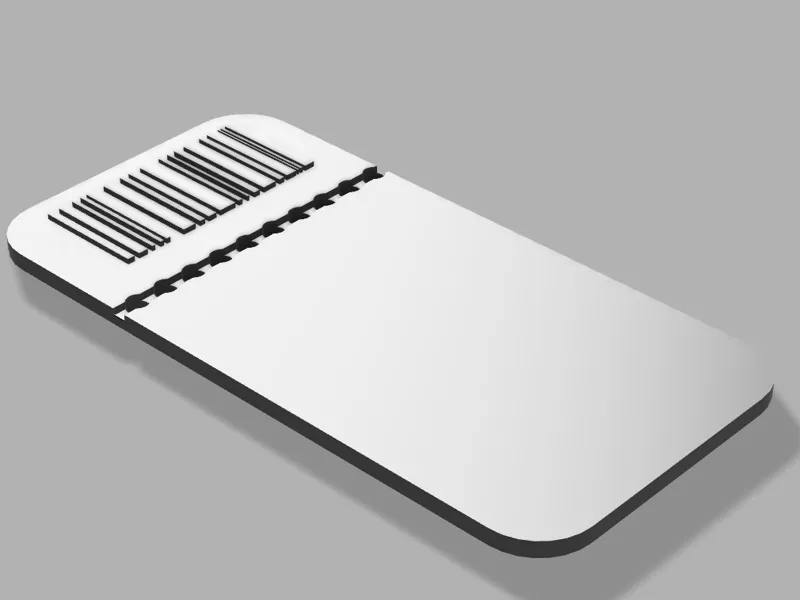 Gutschein ohne Text / Karte mit Barcode Code