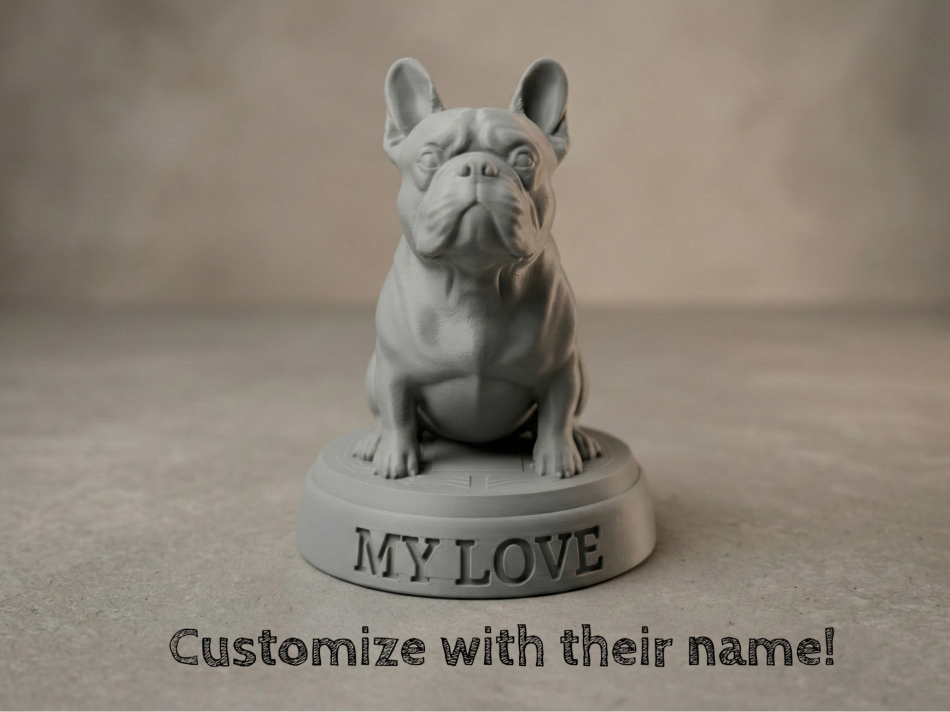 Customizable French Bulldog Statue & Trophy