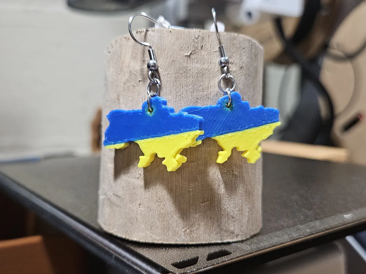 Ukrainian Flag Earrings view 3